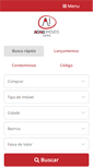 Mobile Screenshot of acheisantosimoveis.com.br